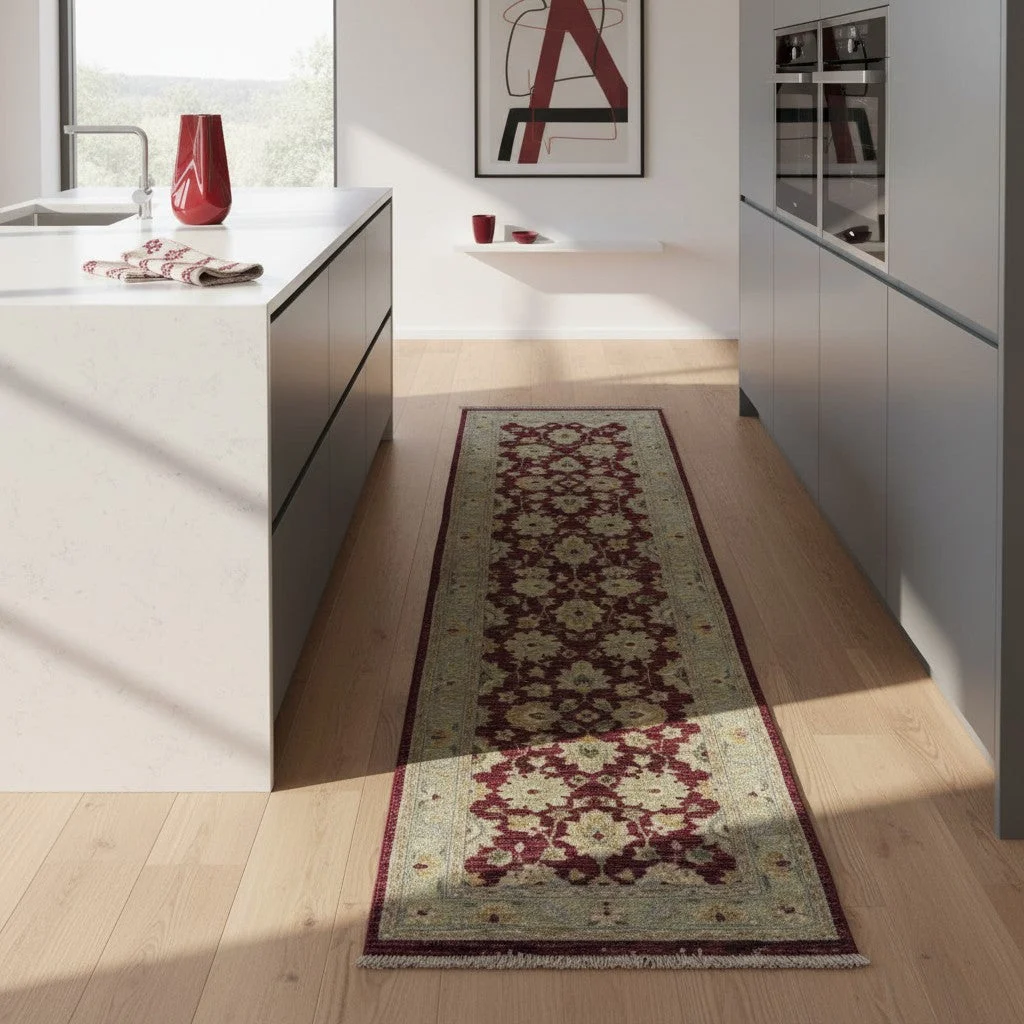 Ziegler Afghan Rug 250 × 80 cm, Wool, hand-knotted