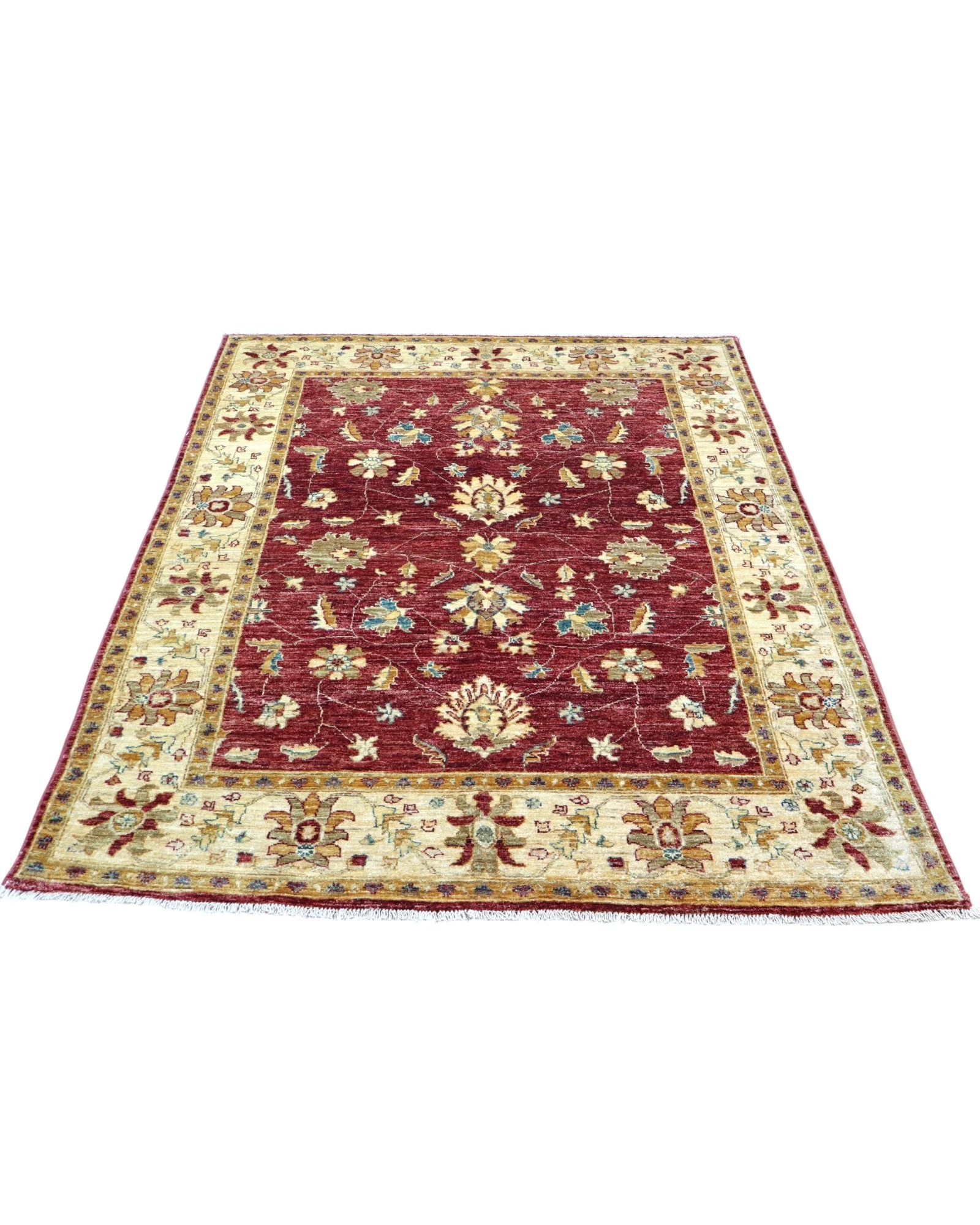 Ziegler Afghan Rug 190 × 152 cm, Wool, hand-knotted