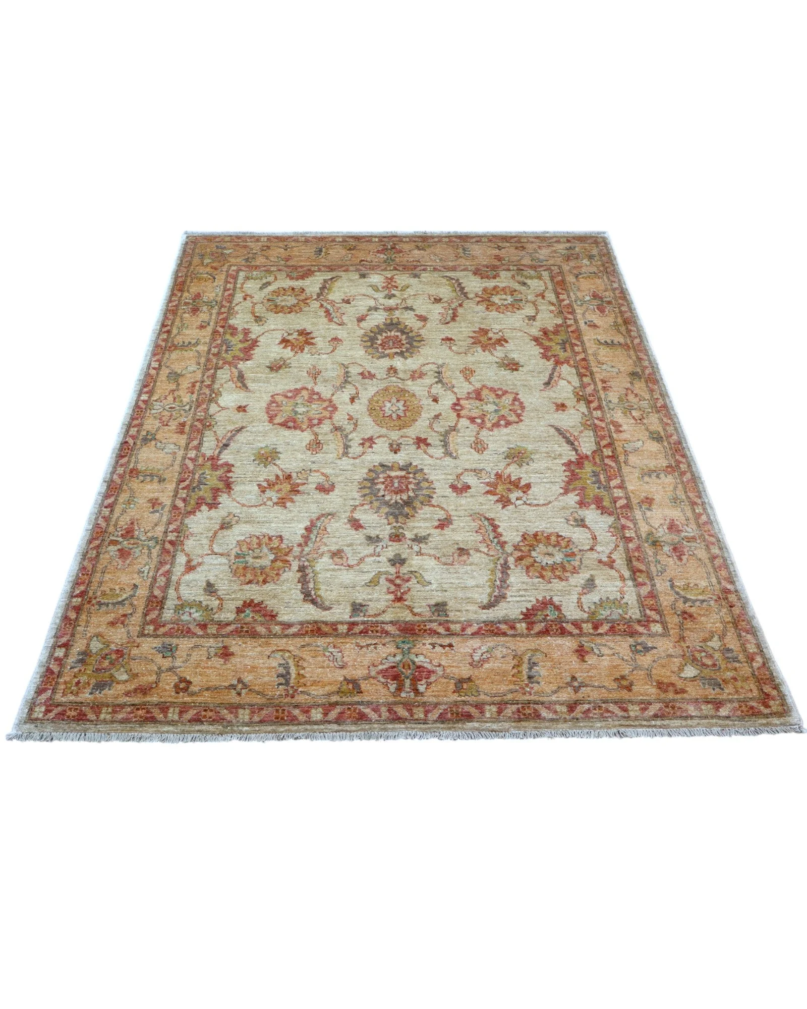 Ziegler Afghan Rug 198 × 150 cm, Wool, hand-knotted
