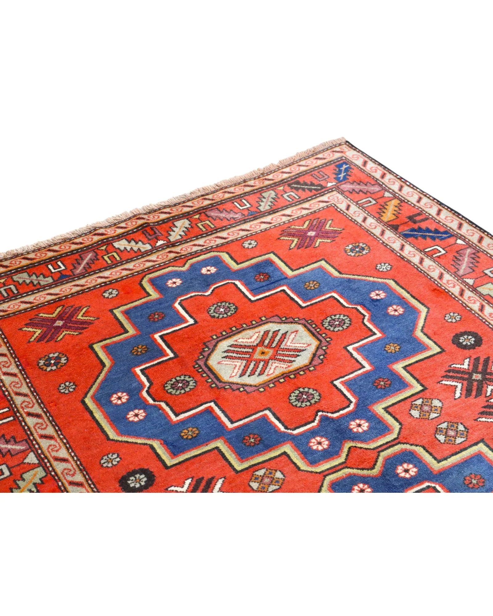 Hand-Knotted Wool Oriental Rug, 183 × 135 cm