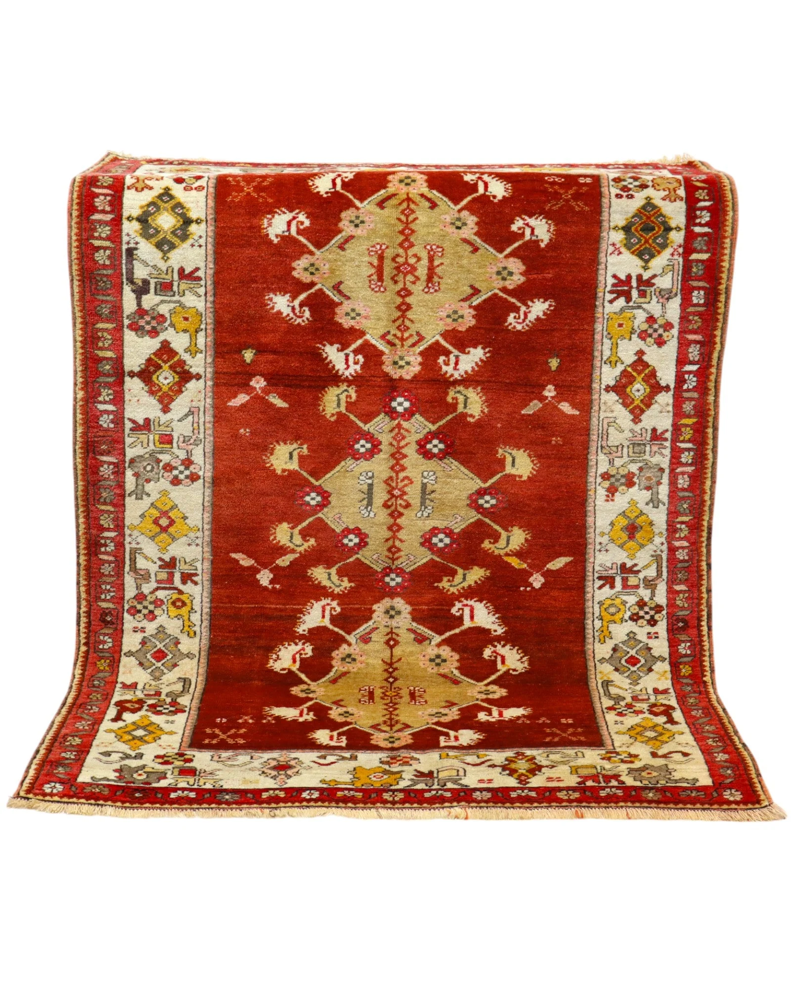 Hand-Knotted Wool Oriental Rug, 168 × 126 cm