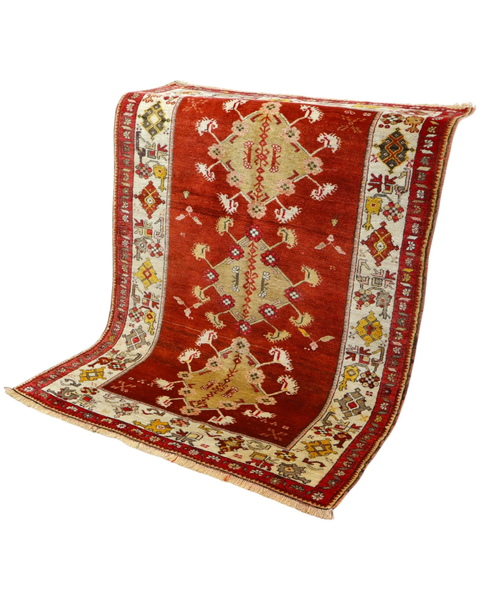 Hand-Knotted Wool Oriental Rug, 168 × 126 cm