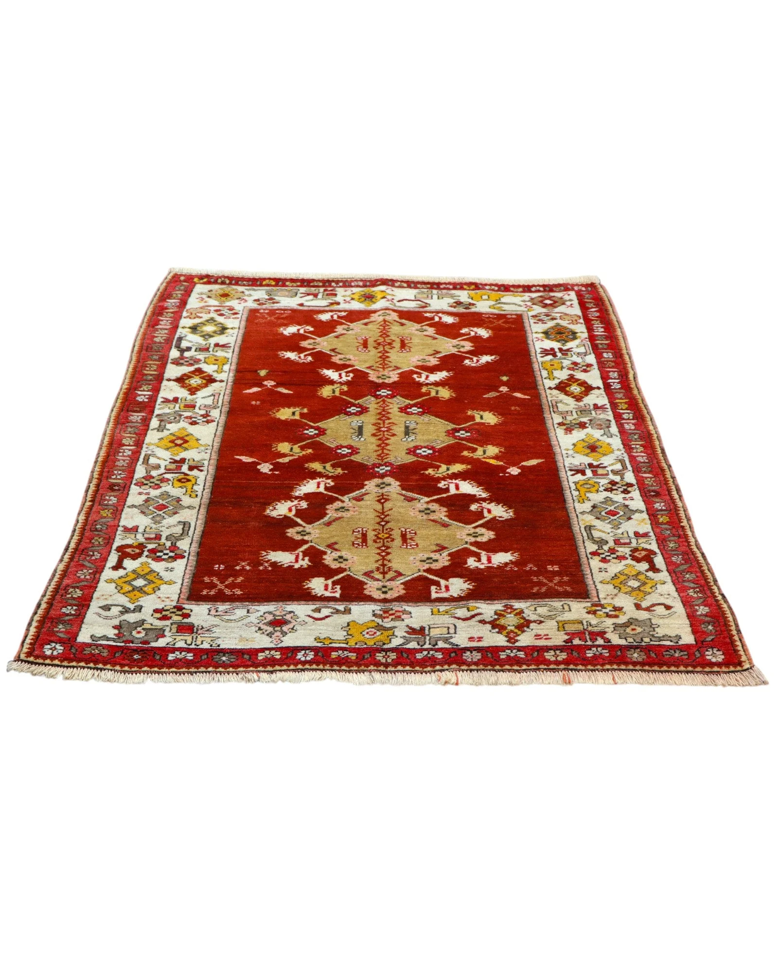 Hand-Knotted Wool Oriental Rug, 168 × 126 cm