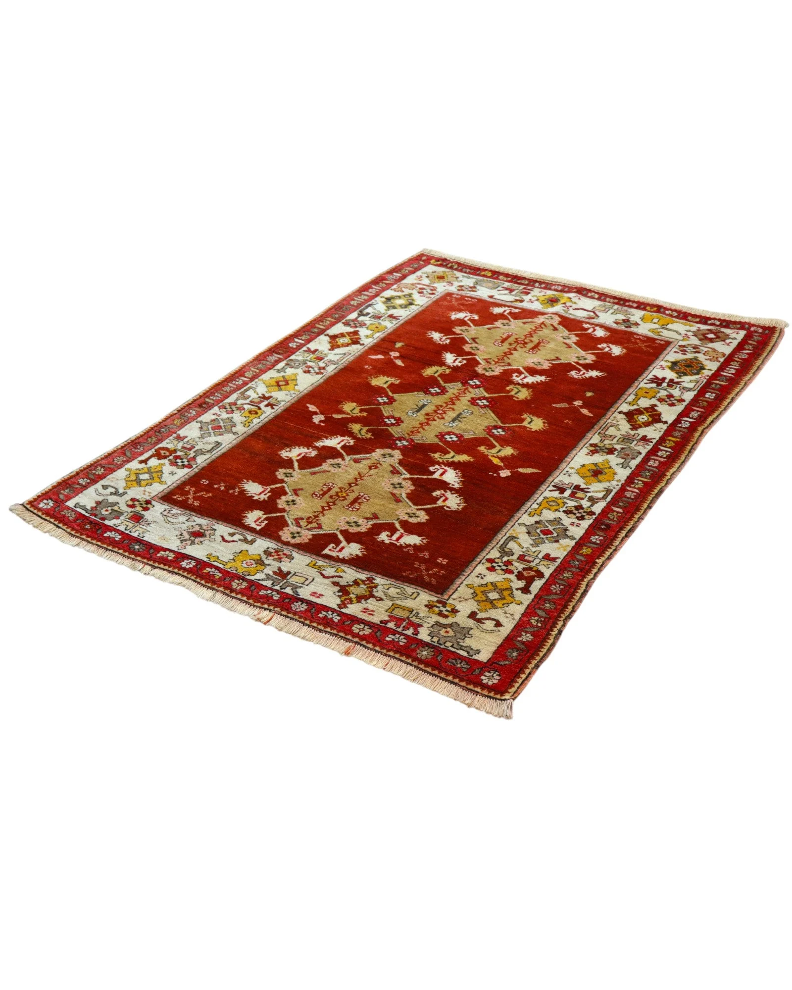 Hand-Knotted Wool Oriental Rug, 168 × 126 cm