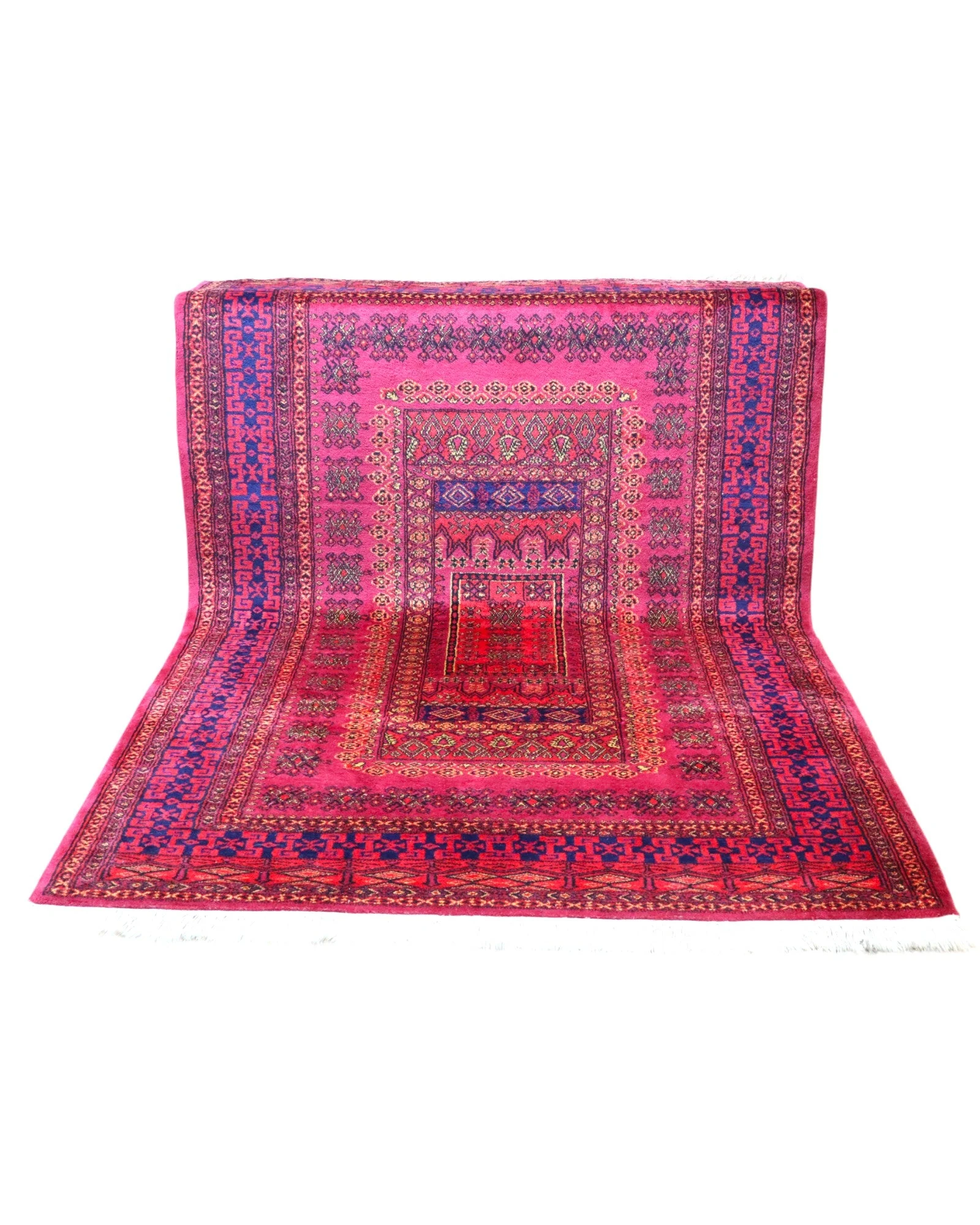 Turkmen Oriental Rug — hand-knotted, 278 × 185 cm, Wool