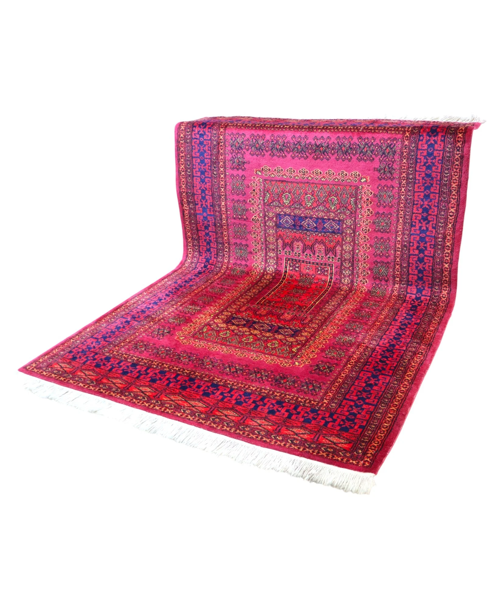 Turkmen Oriental Rug — hand-knotted, 278 × 185 cm, Wool