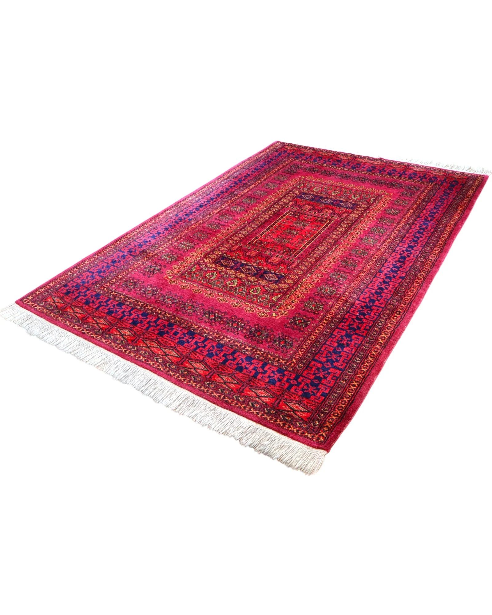 Turkmen Oriental Rug — hand-knotted, 278 × 185 cm, Wool