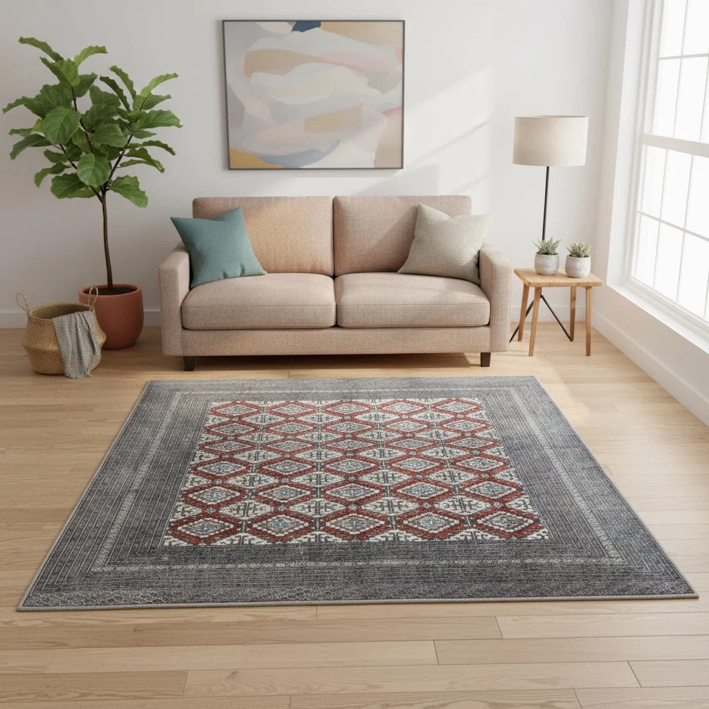 Oriental Rug 230 × 249 cm, Wool, hand-knotted