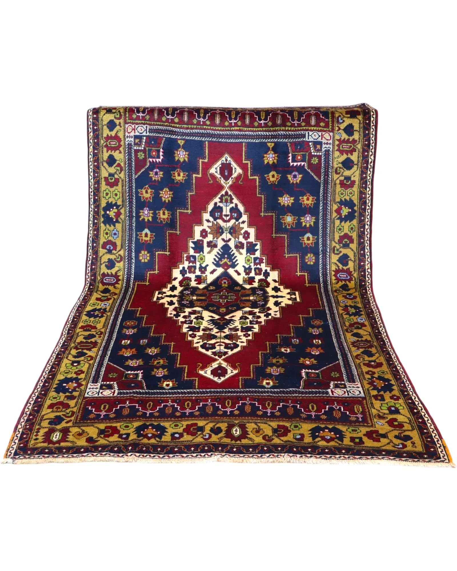 Hand-Knotted Wool Turkish Rug, 300 × 171 cm