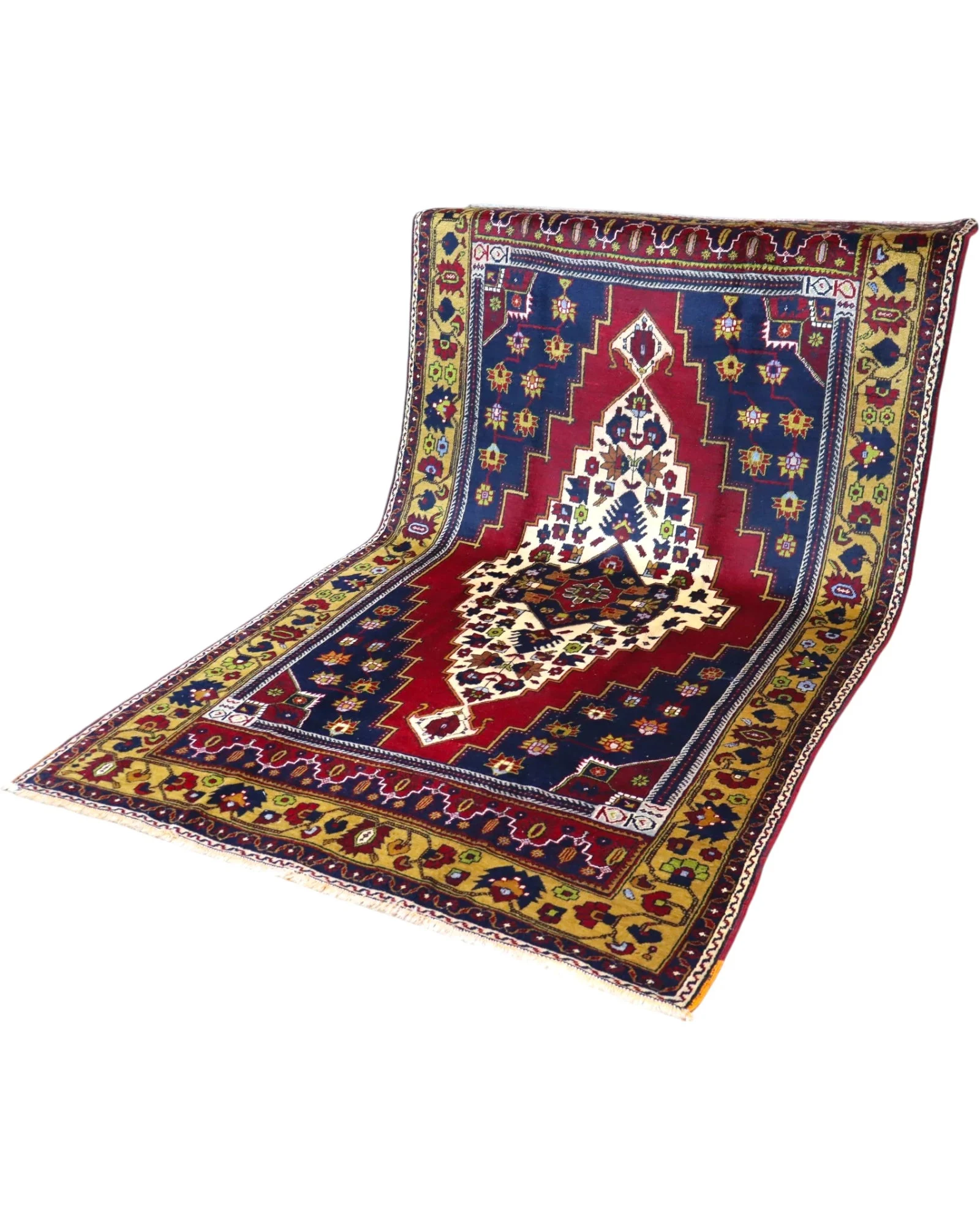 Hand-Knotted Wool Turkish Rug, 300 × 171 cm