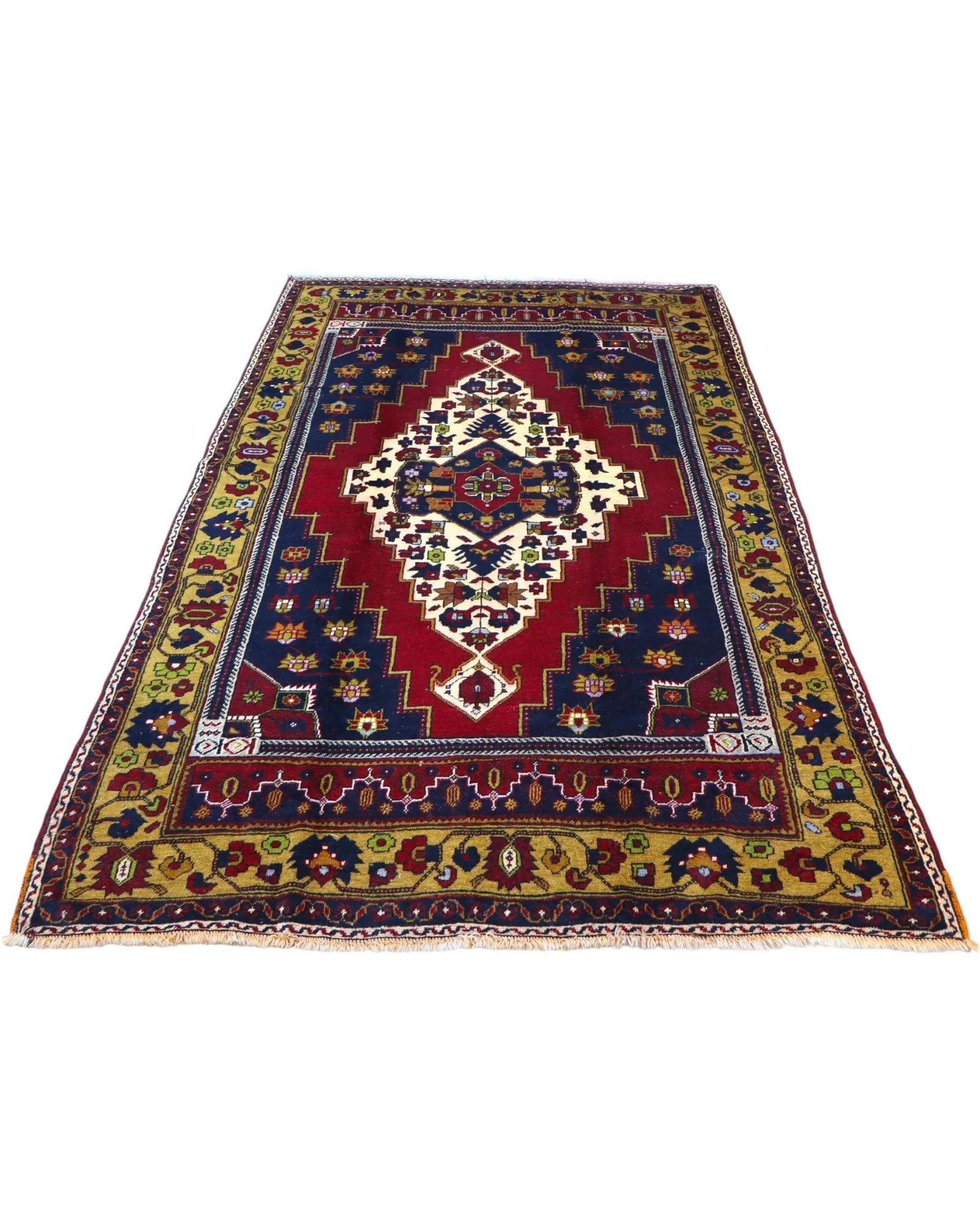 Hand-Knotted Wool Turkish Rug, 300 × 171 cm