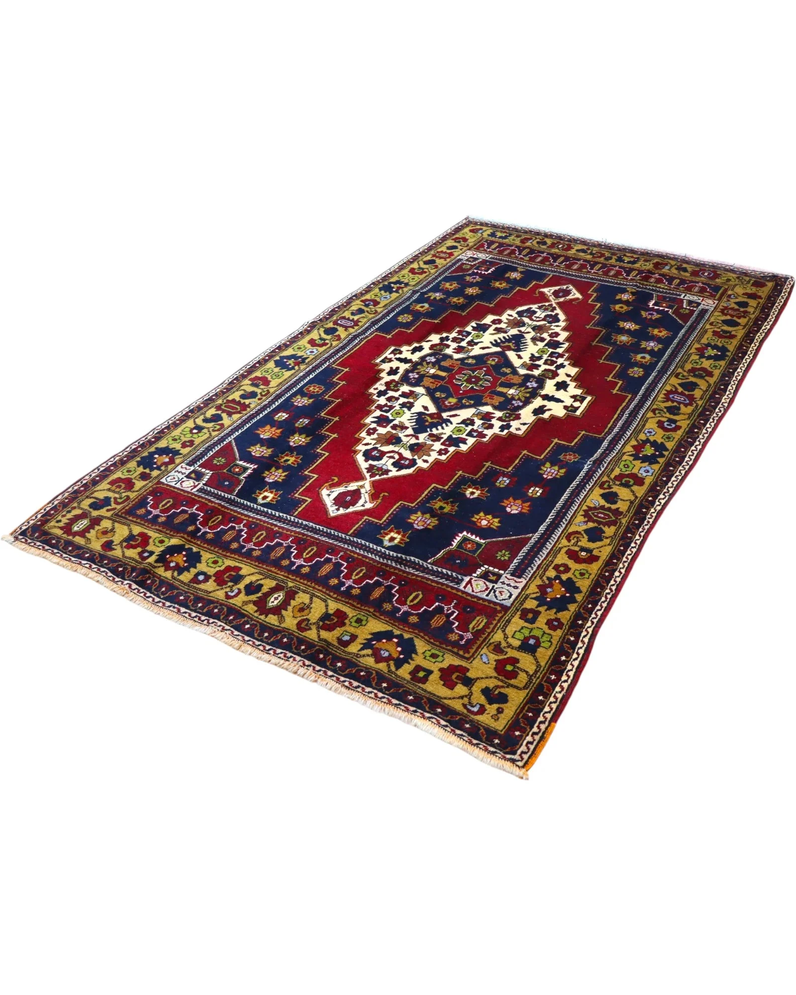 Hand-Knotted Wool Turkish Rug, 300 × 171 cm