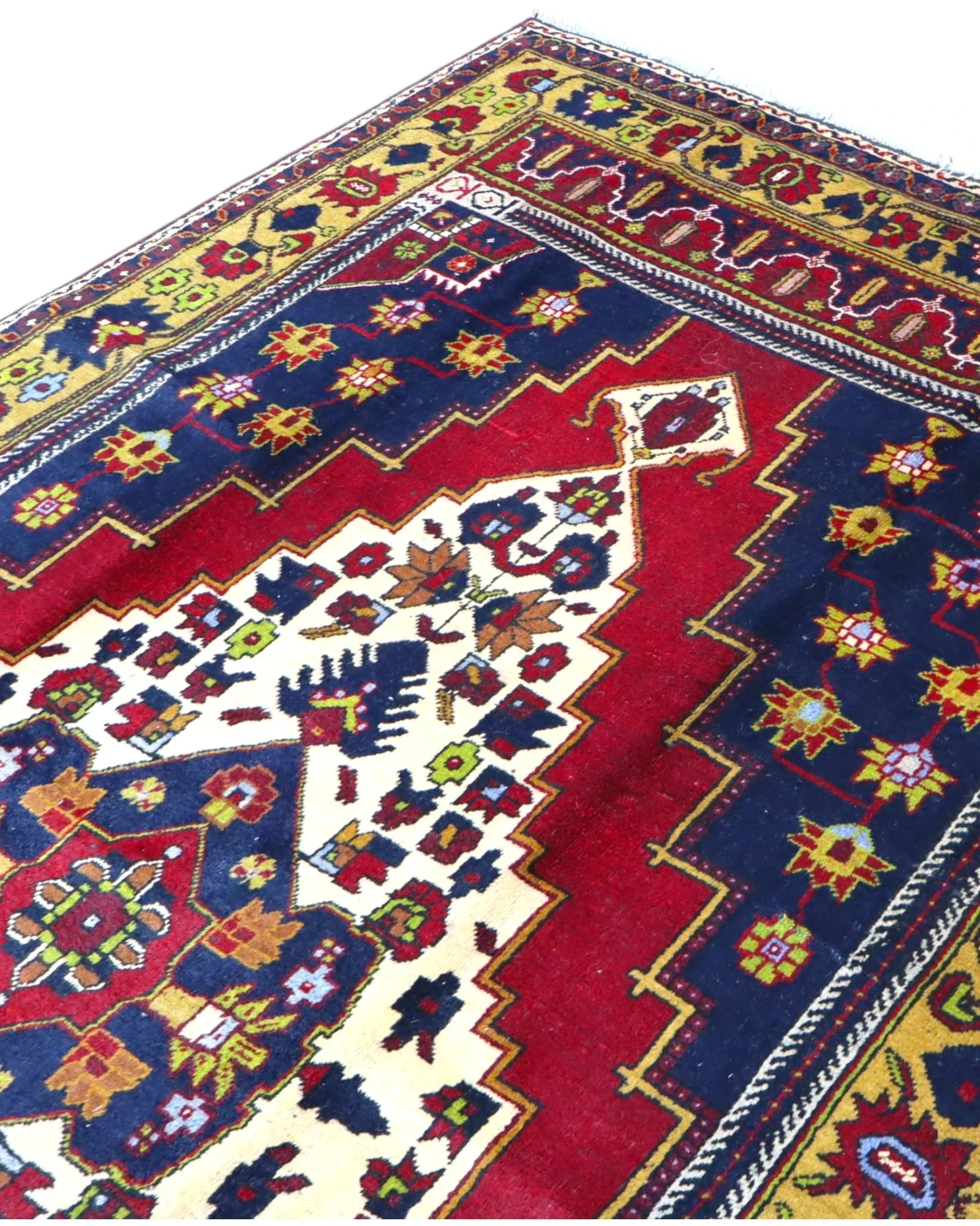 Hand-Knotted Wool Turkish Rug, 300 × 171 cm