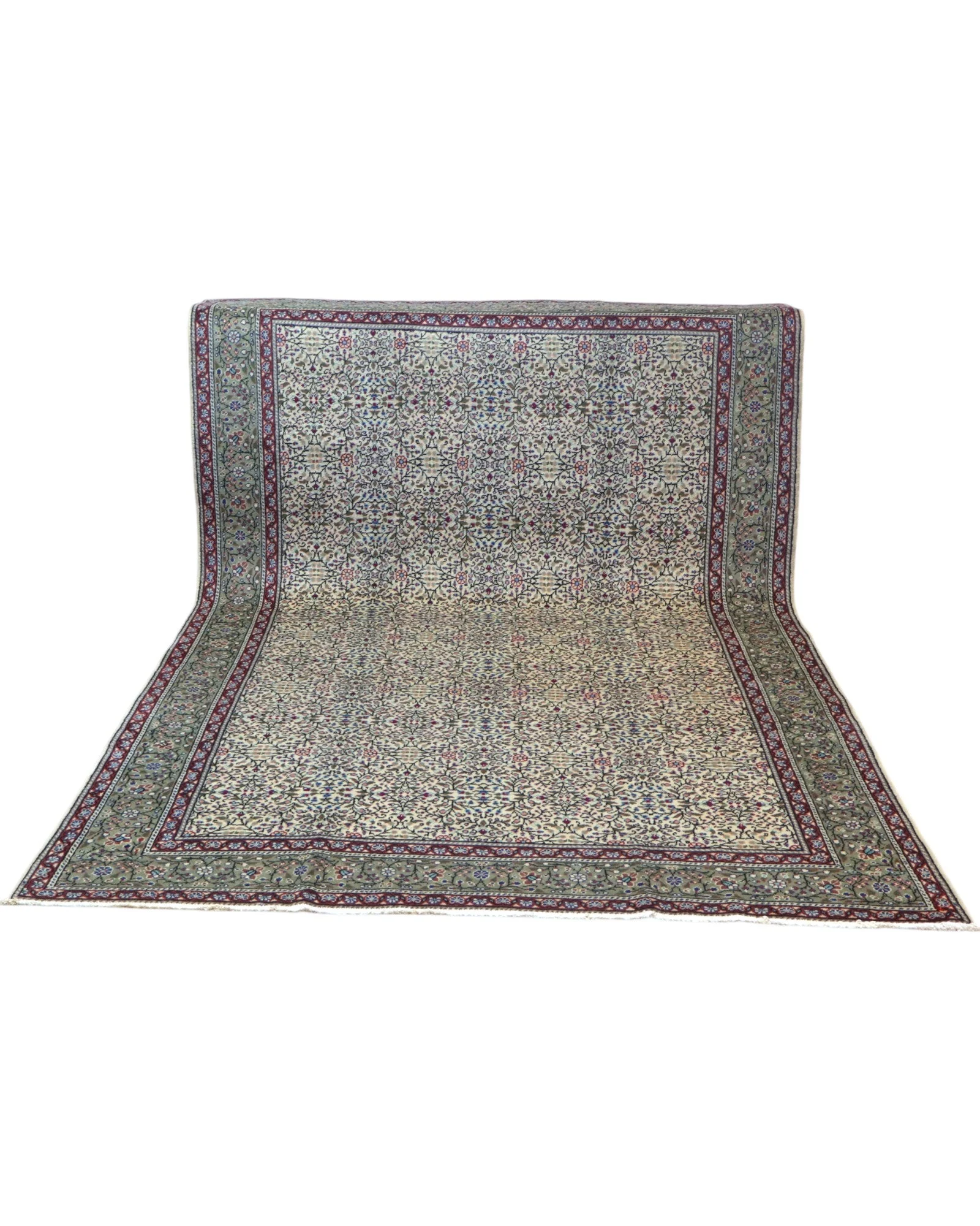 Hand-Knotted Wool Turkish Rug, 296 × 198 cm