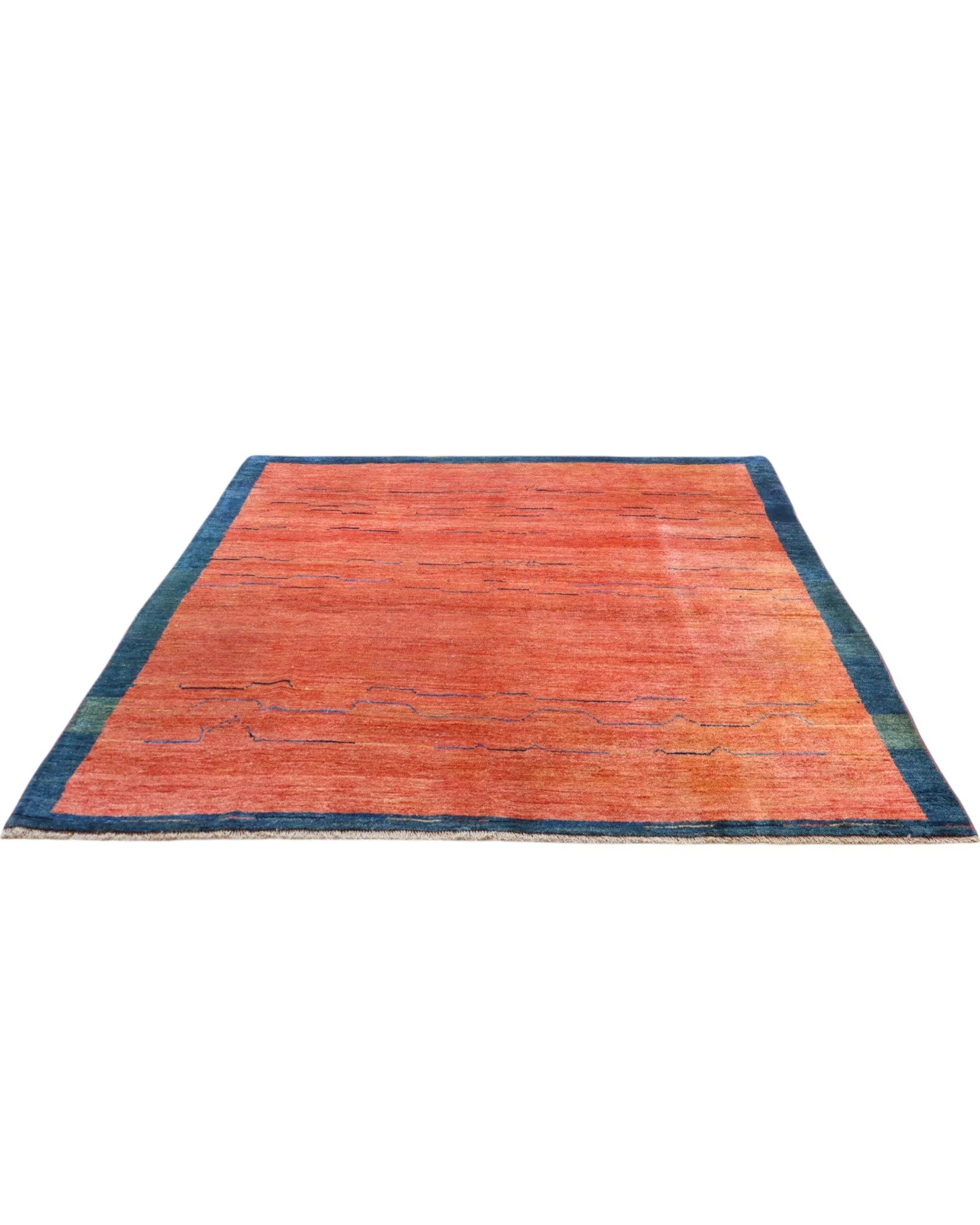 Gabbeh Persian Rug — hand-knotted, 268 × 229 cm, Wool