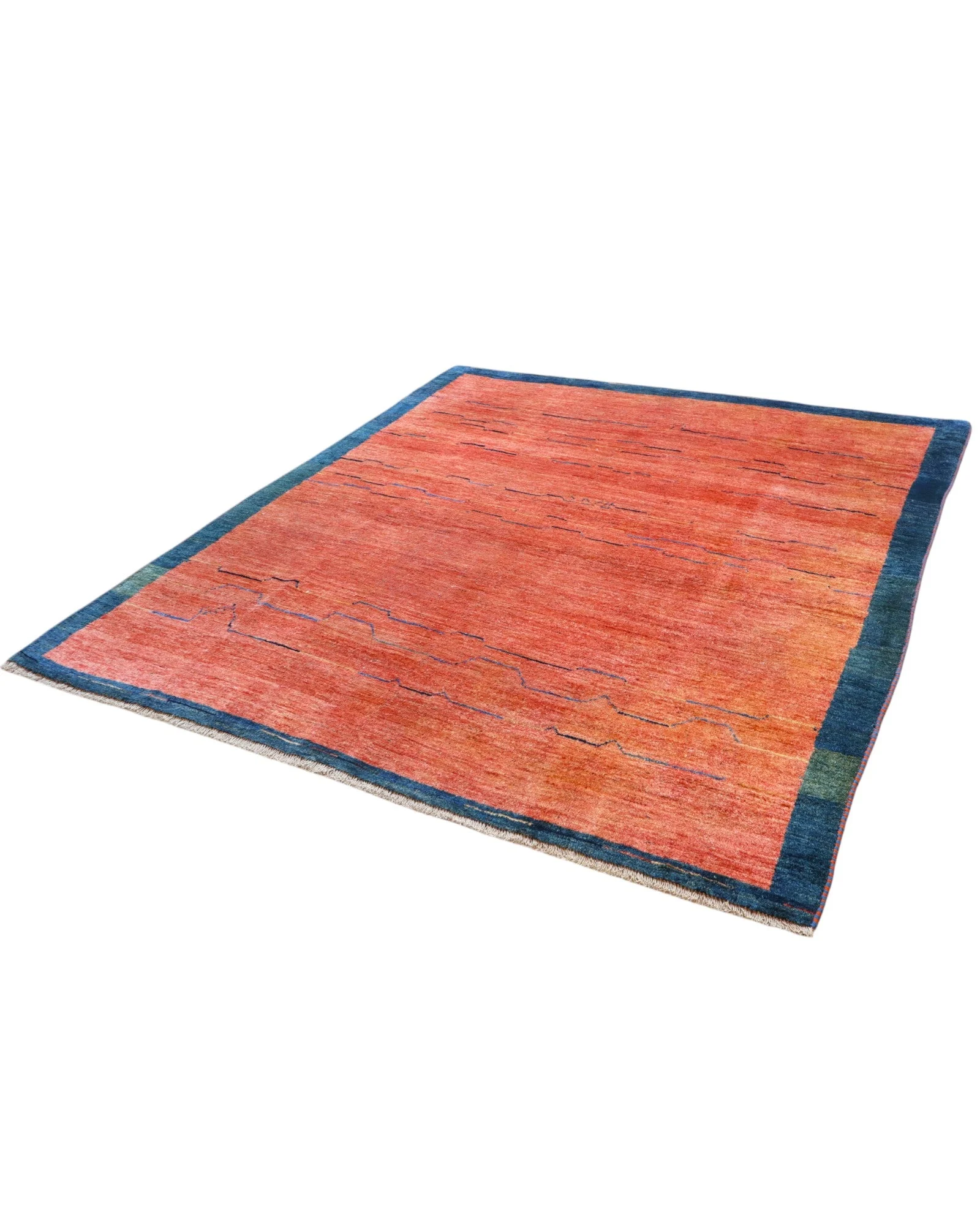 Gabbeh Persian Rug — hand-knotted, 268 × 229 cm, Wool