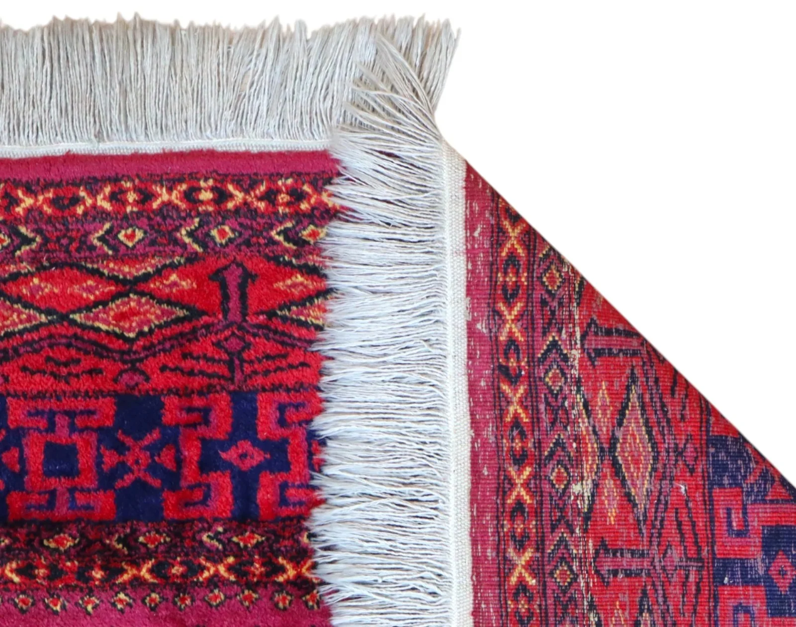 Turkmen Oriental Rug — hand-knotted, 278 × 185 cm, Wool