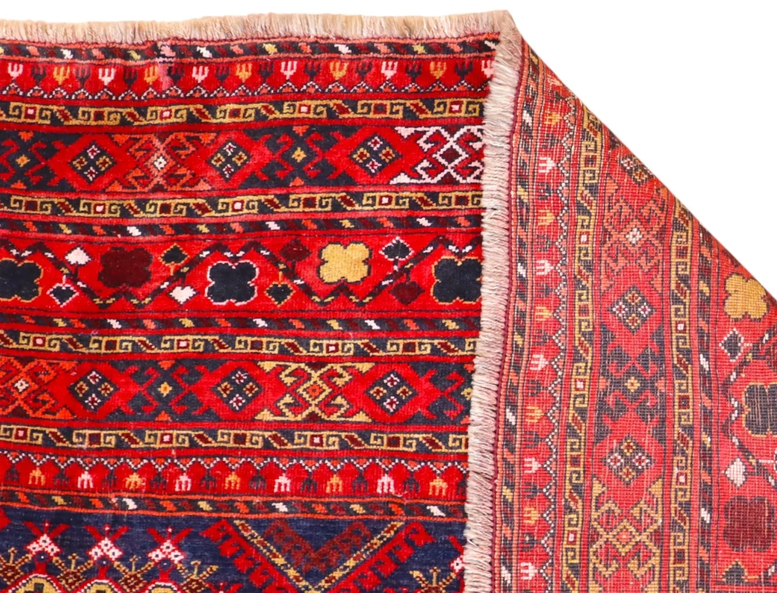 Turkmen Oriental Rug — hand-knotted, 303 × 232 cm, Wool