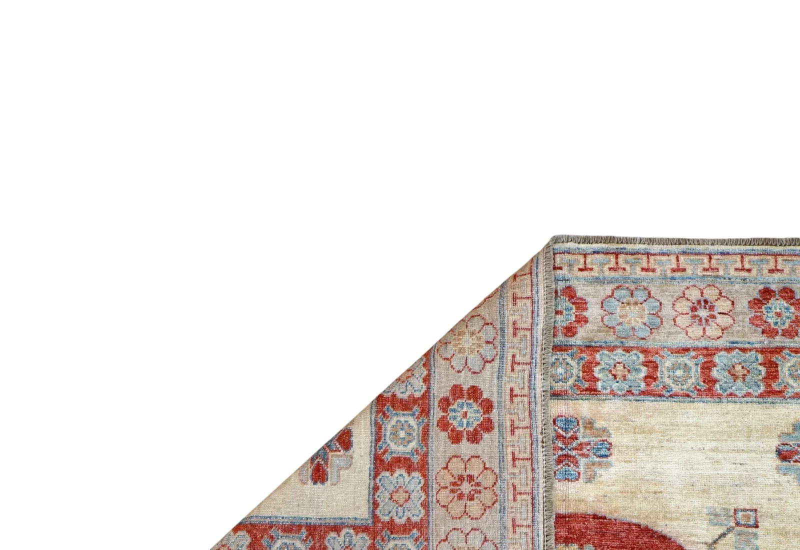 Kazak Afghan Rug 200 × 146 cm, Wool, hand-knotted
