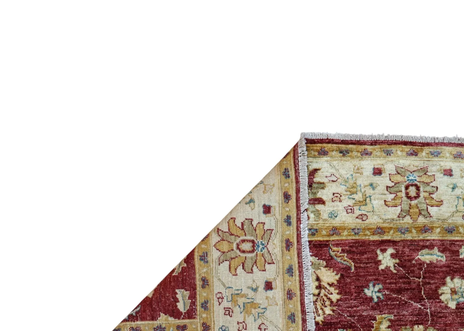 Ziegler Afghan Rug 190 × 152 cm, Wool, hand-knotted