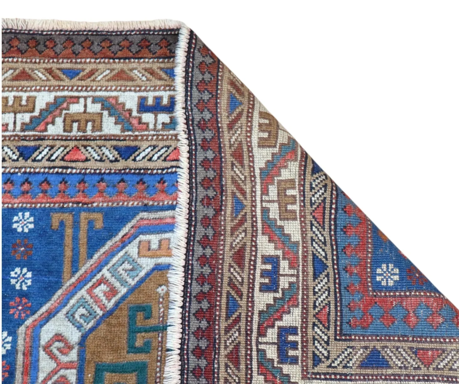 Kazak Oriental Rug — hand-knotted, 208 × 153 cm, Wool