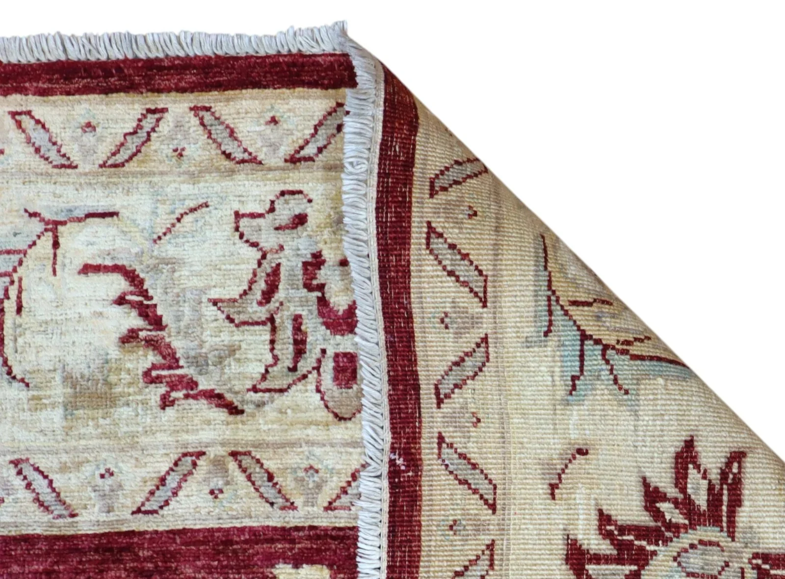 Ziegler Afghan Rug 263 × 198 cm, Wool, hand-knotted