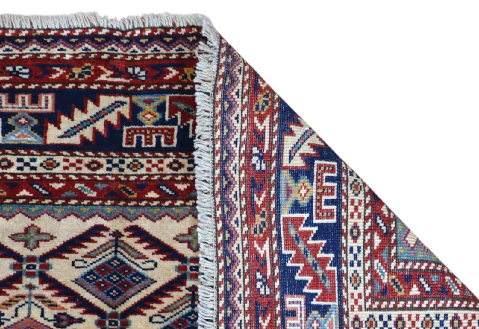 Hand-Knotted Wool Oriental Rug, 167 × 122 cm