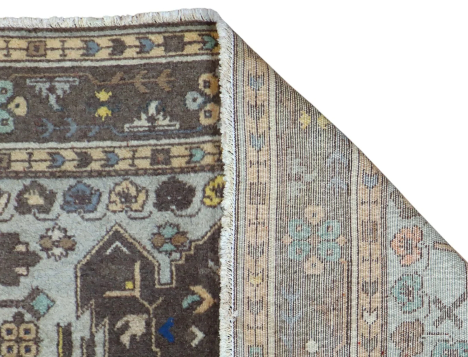 Ziegler Afghan Rug — hand-knotted, 175 × 210 cm, Wool