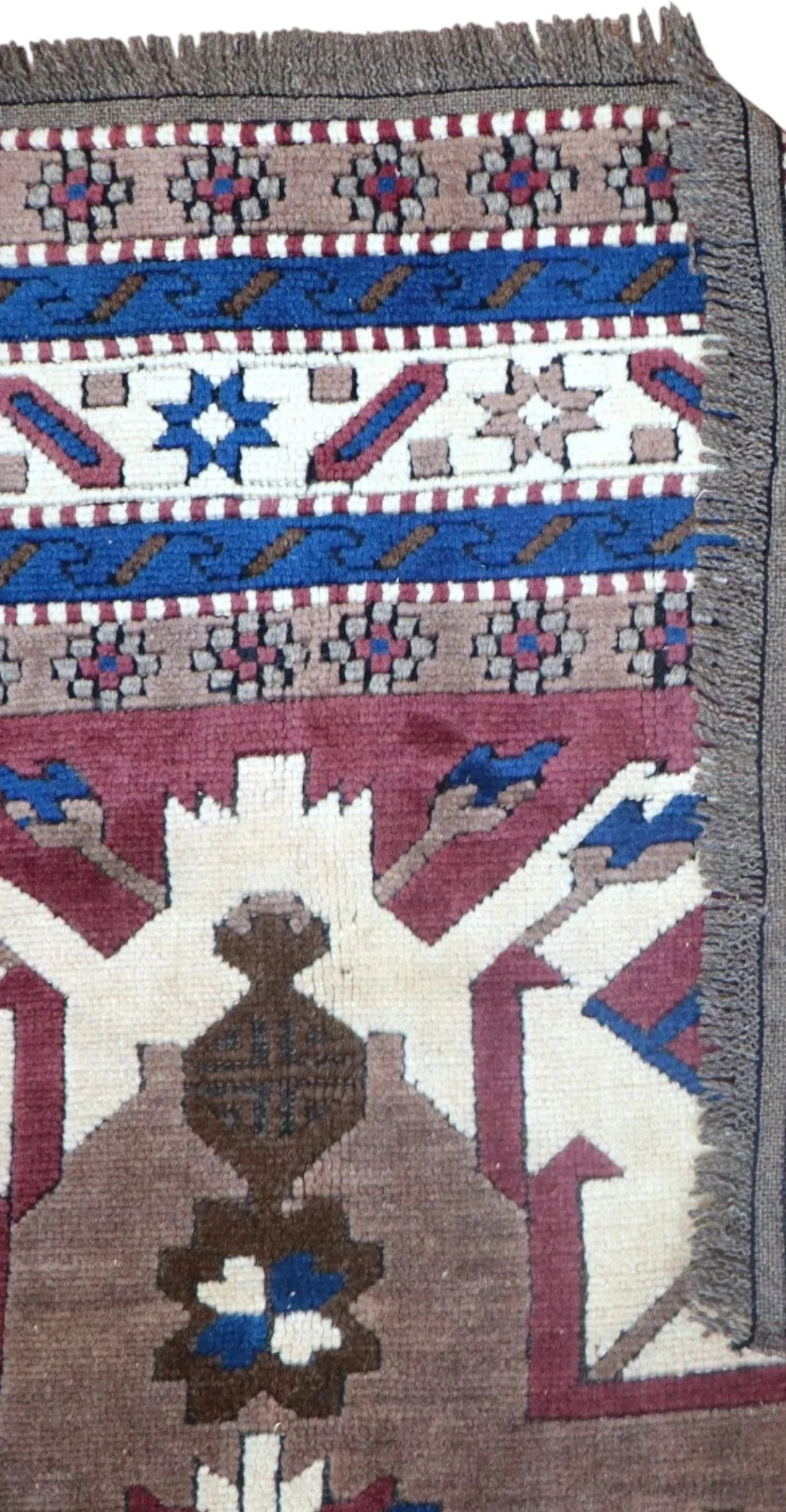 Hand-Knotted Wool Oriental Rug, 246 × 180 cm