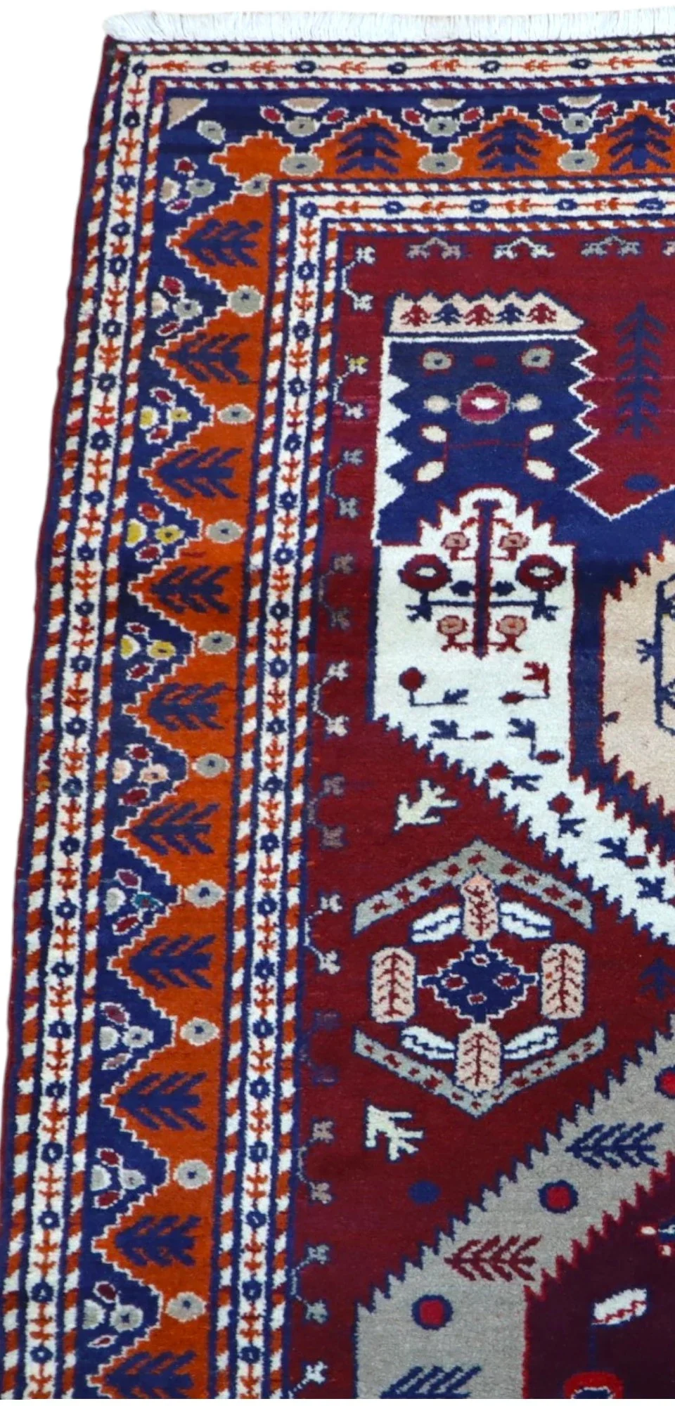 Hand-Knotted Wool Turkish Rug, 200 × 125 cm