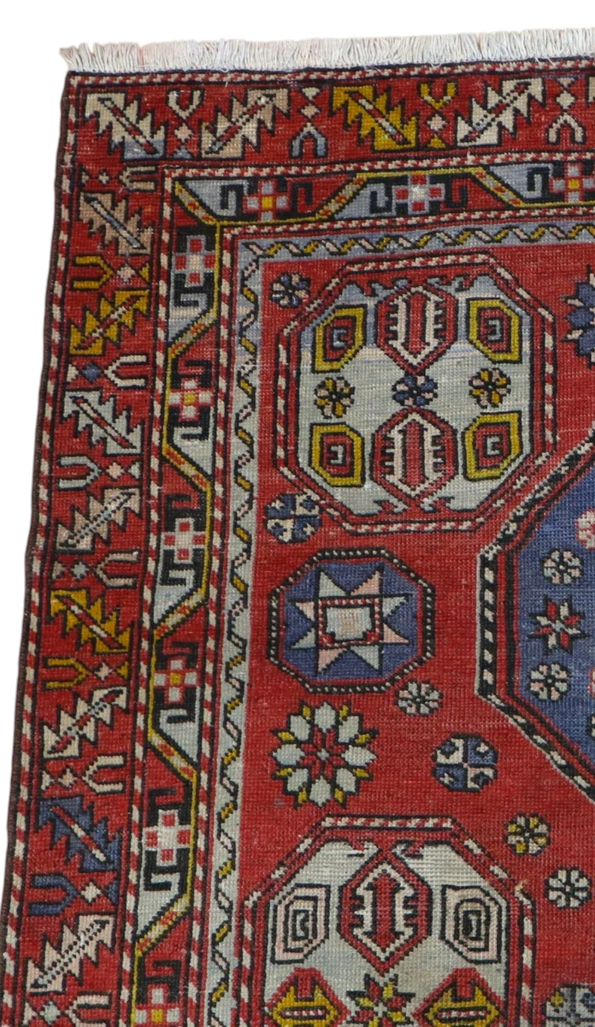 orientteppich-kaukasus-222-x-125-cm-schurwolle-handgeknupft-rueckseite Hand-Knotted Wool Turkish Rug, 222 × 125 cm