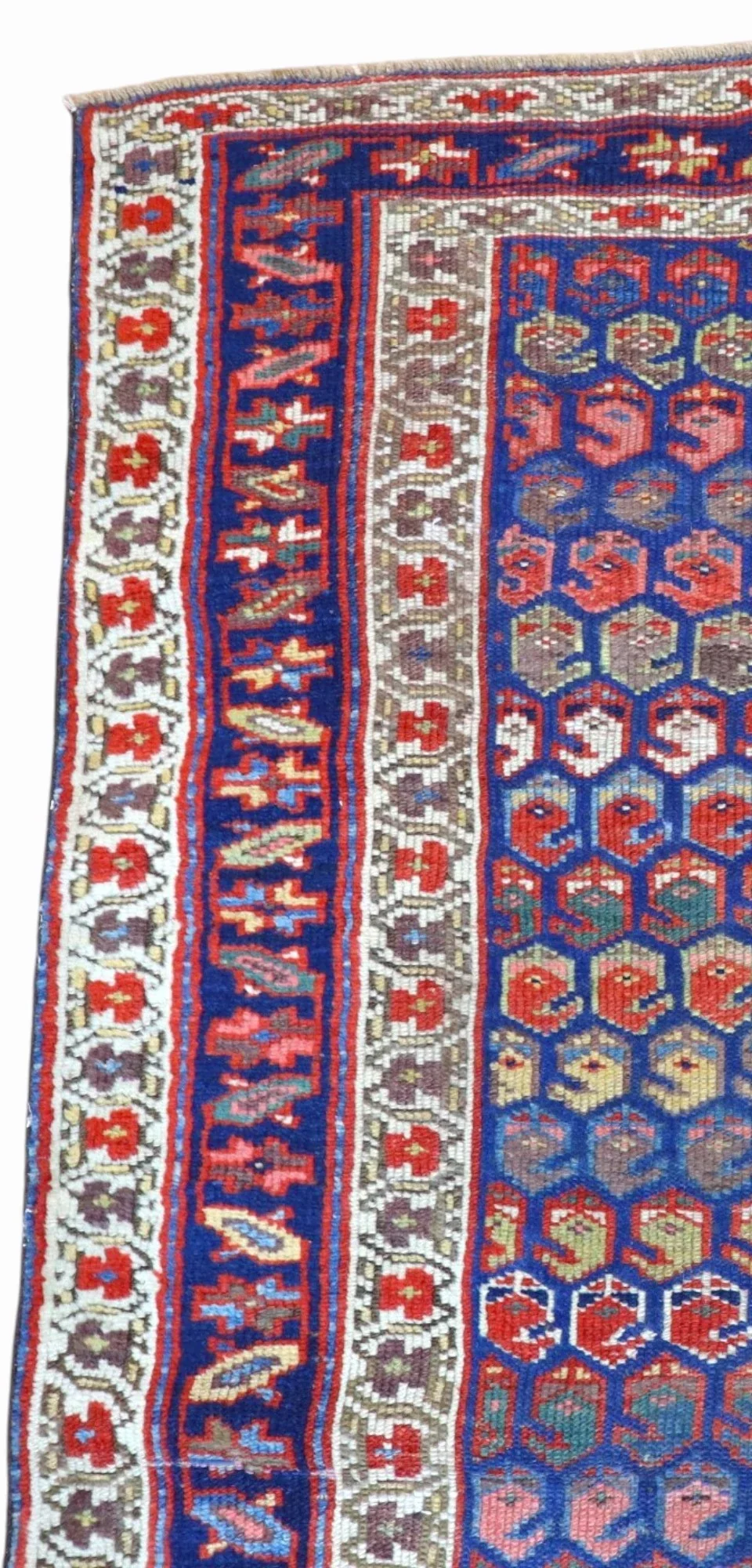 orientteppich-kaukasus-266-x-136-cm-schurwolle-handgeknupft-blau-rueckseite Turkish Rug — hand-knotted, 266 × 136 cm, Wool