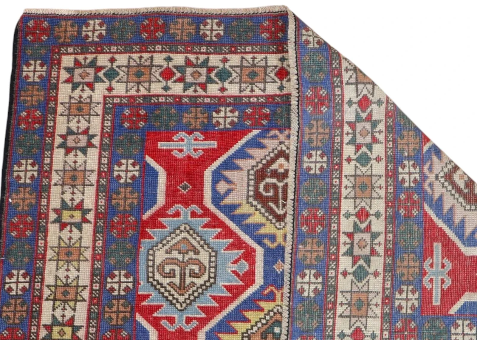orientteppich-shirvan-188-x-137-cm-schurwolle-handgeknupft-antik-rueckseite Hand-Knotted Wool Oriental Rug, 188 × 137 cm
