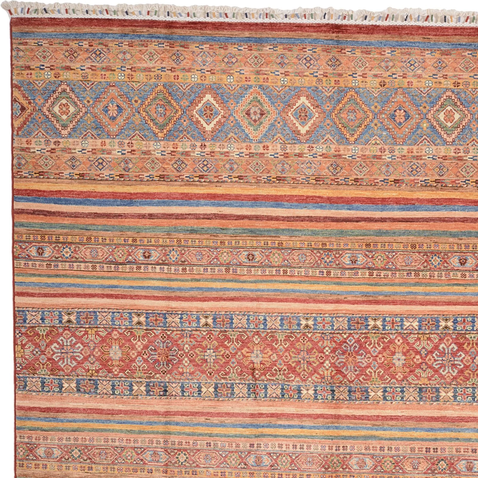 Hand-Knotted Wool Samarkand Pakistani Rug, 173 × 239 cm