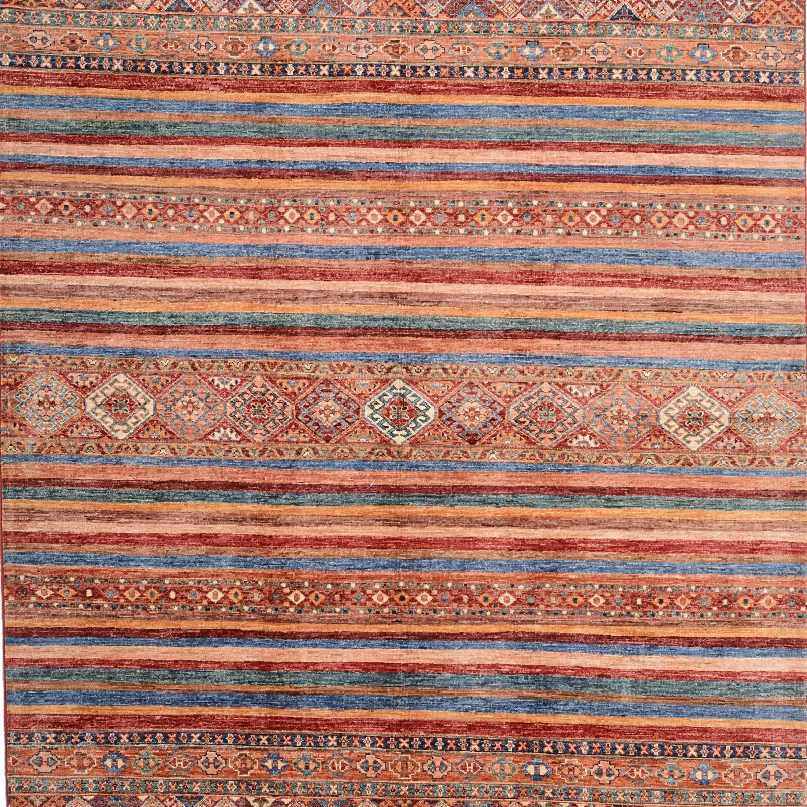 Hand-Knotted Wool Samarkand Pakistani Rug, 172 × 239 cm