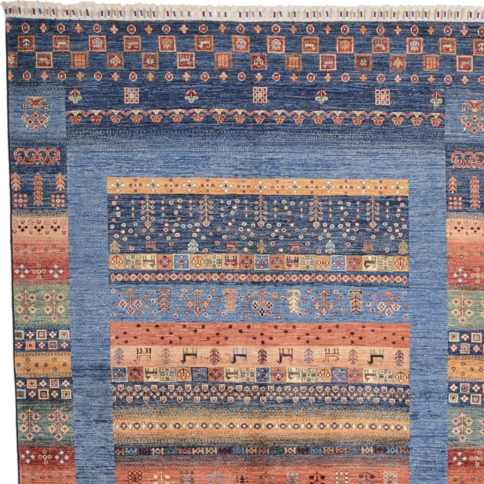 Hand-Knotted Wool Samarkand Pakistani Rug, 169 × 237 cm