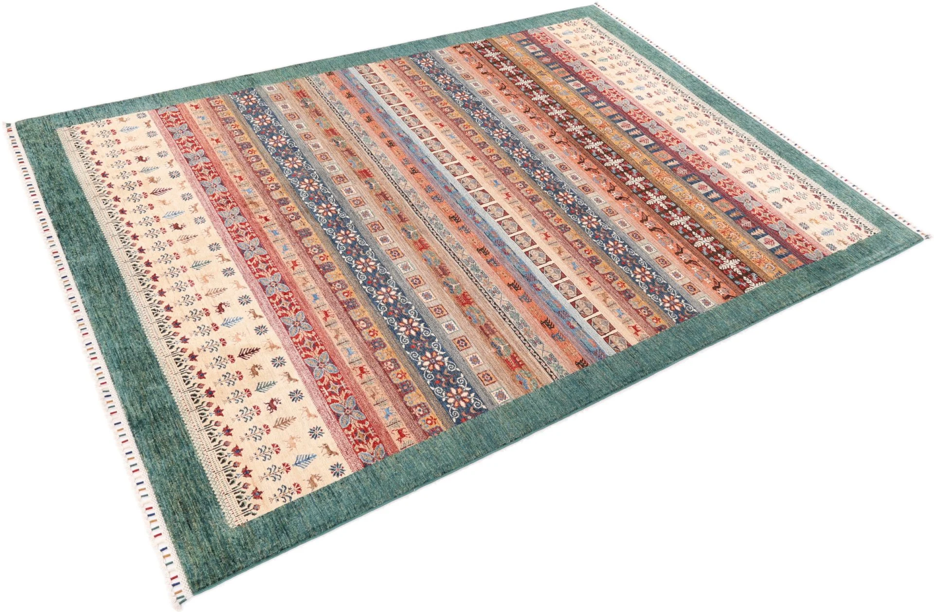 Ziegler Afghan Rug 204 × 285 cm, Wool, hand-knotted