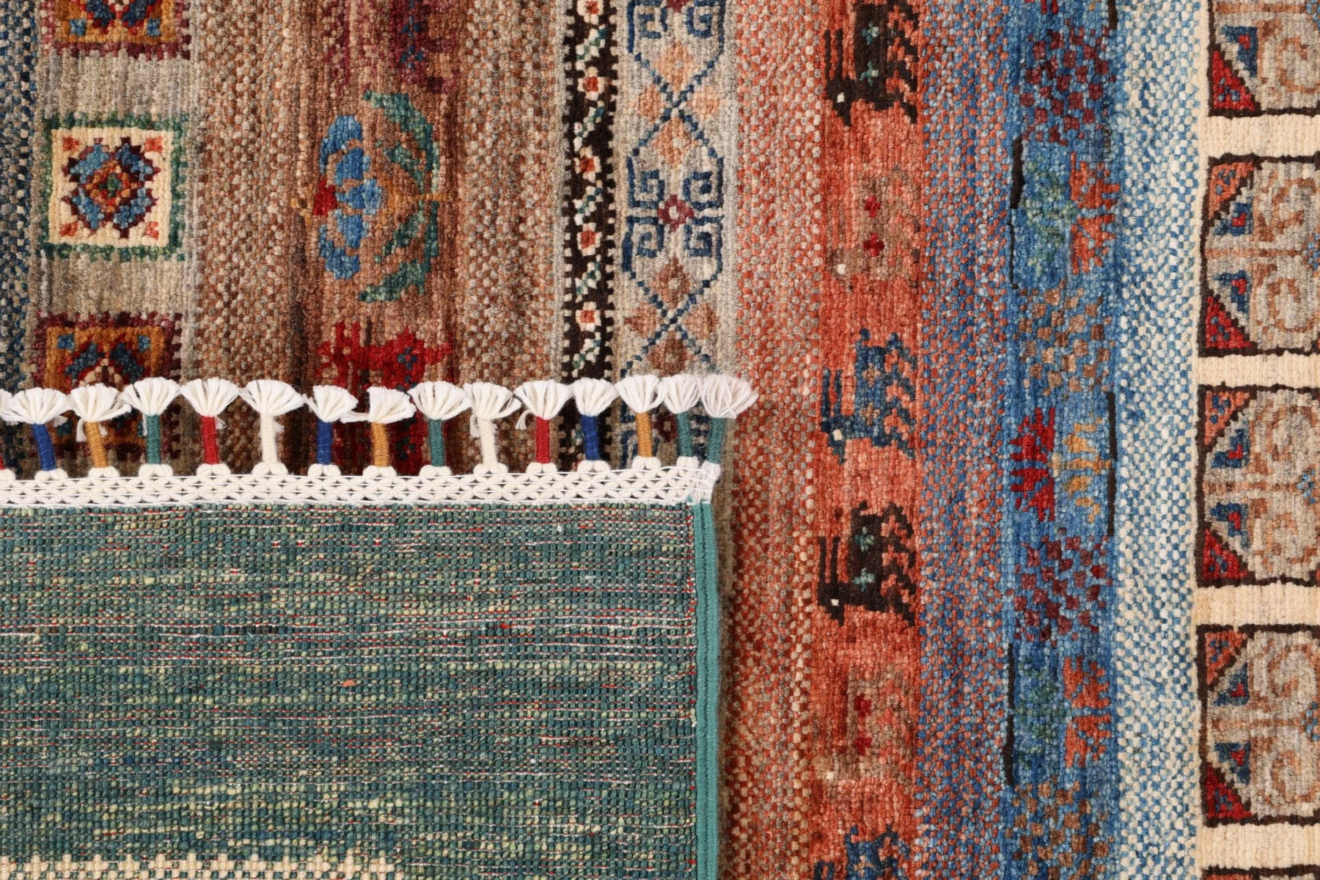Ziegler Afghan Rug 204 × 285 cm, Wool, hand-knotted