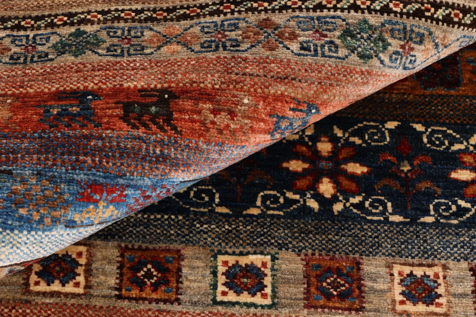 Ziegler Afghan Rug 204 × 285 cm, Wool, hand-knotted