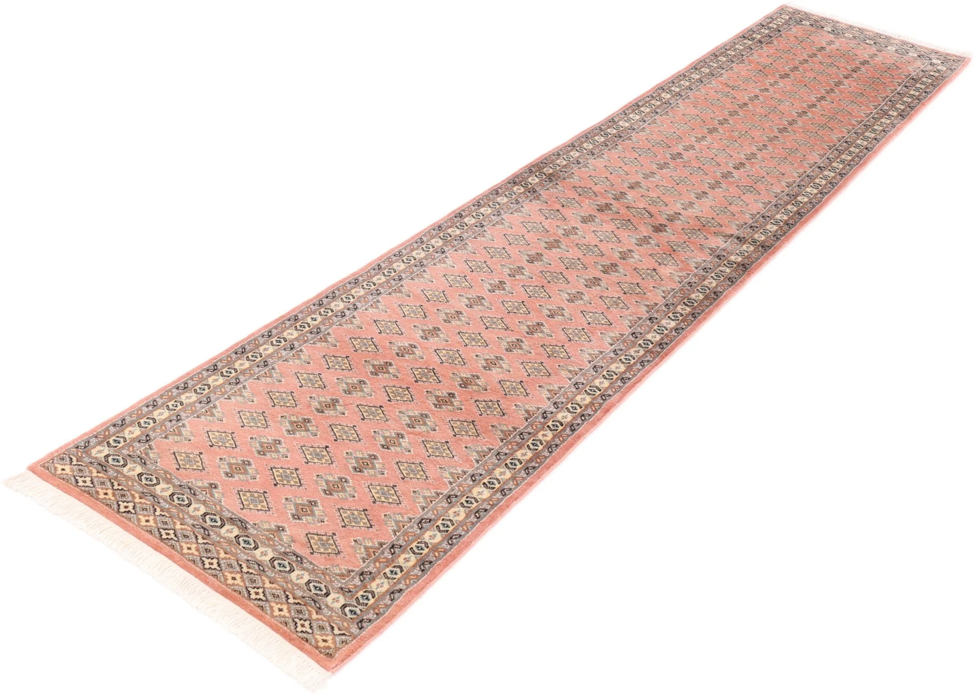 Pakistani Rug — hand-knotted, 77 × 366 cm, Wool