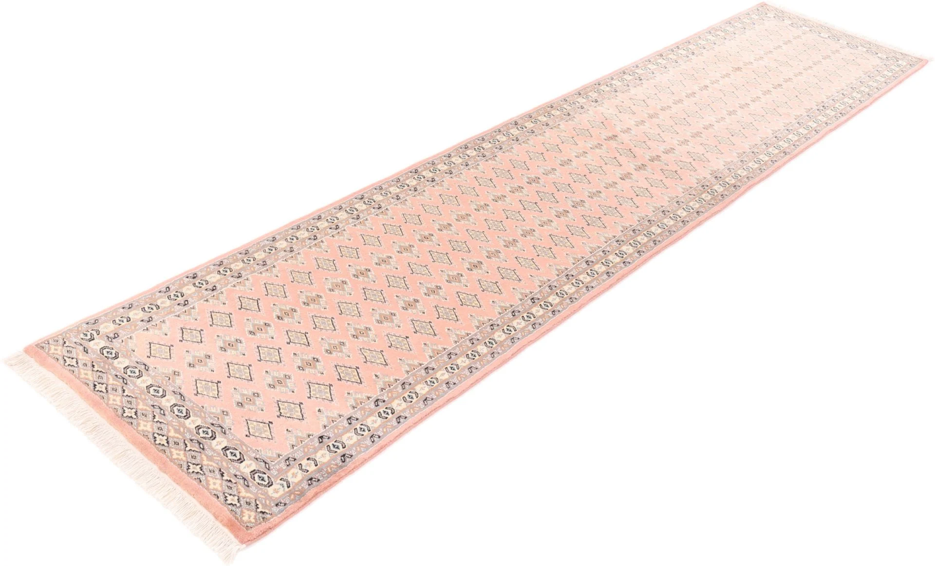 Pakistani Rug — hand-knotted, 77 × 366 cm, Wool