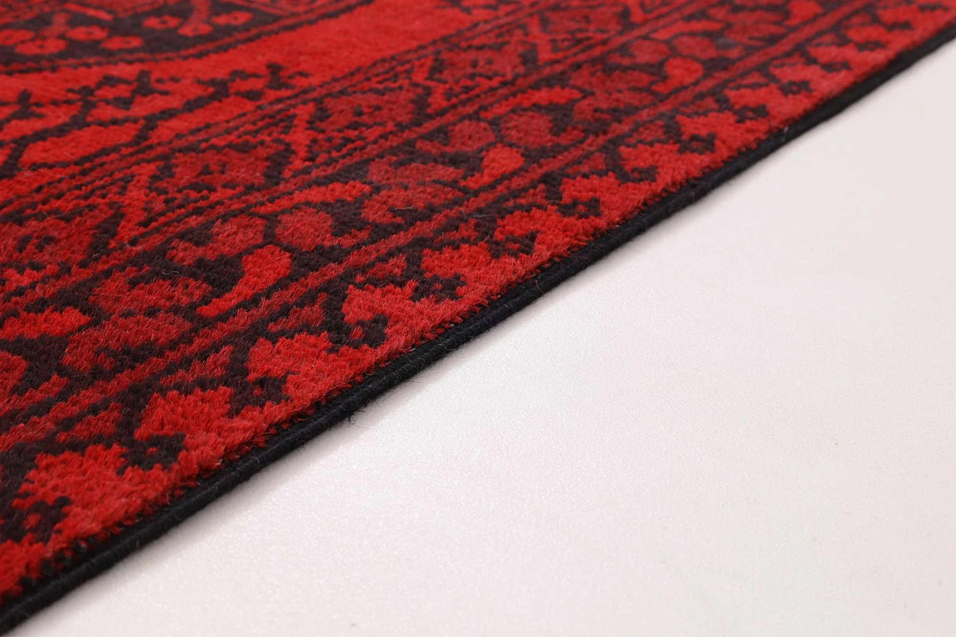Afghan Rug 80 × 401 cm, Wool, hand-knotted