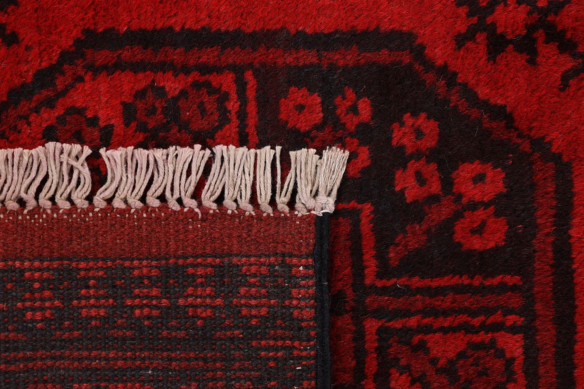 Afghan Rug 80 × 401 cm, Wool, hand-knotted