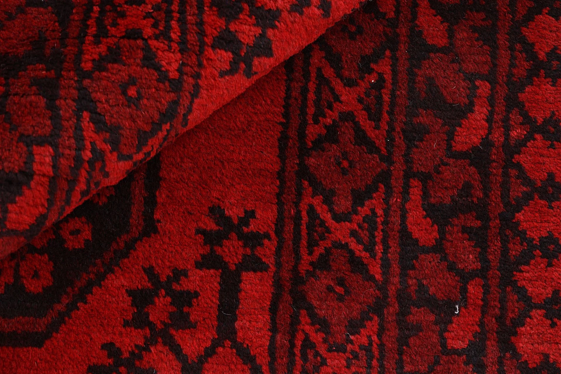 Afghan Rug 80 × 401 cm, Wool, hand-knotted