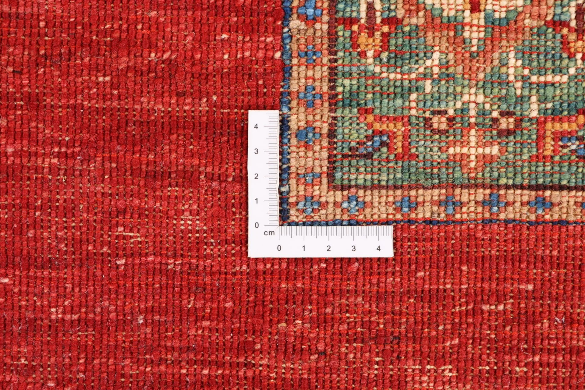 Hand-Knotted Wool Samarkand Afghan Rug, 86 × 251 cm