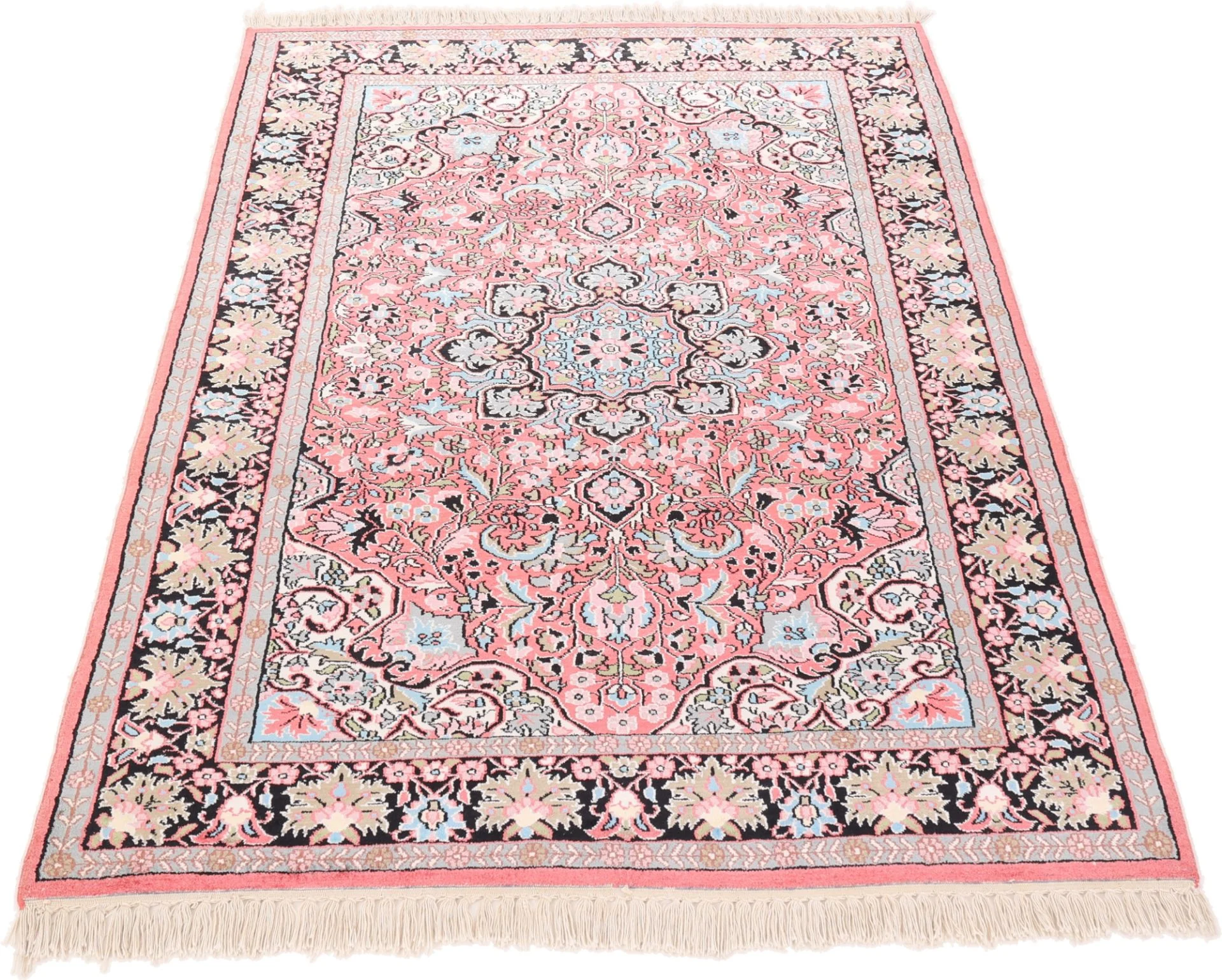 Indian Rug — hand-knotted, 181 × 123 cm, Wool