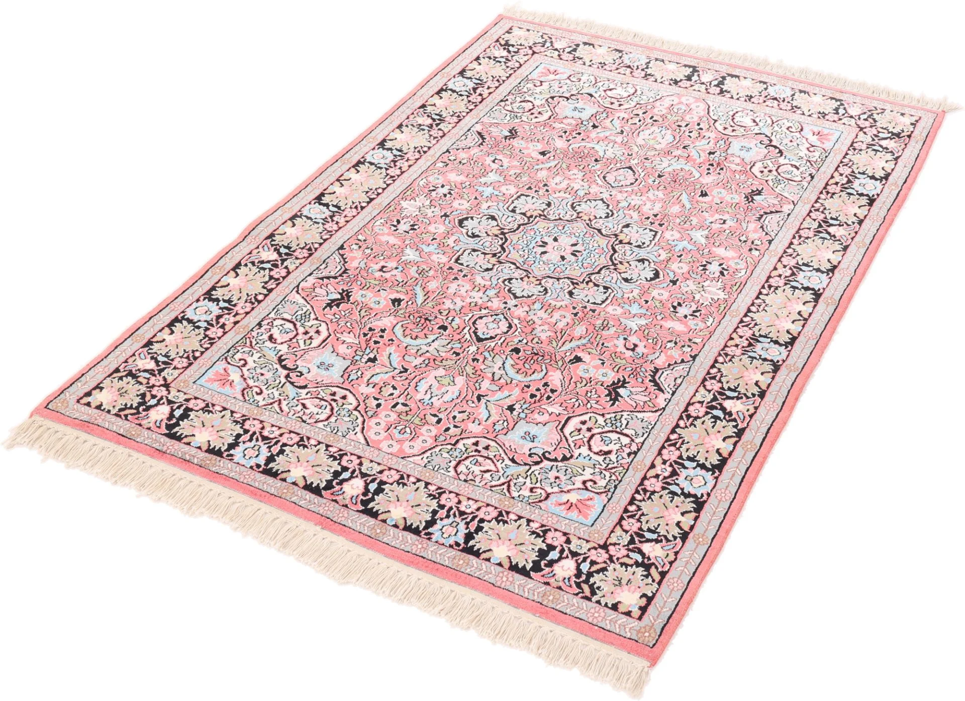 Indian Rug — hand-knotted, 181 × 123 cm, Wool