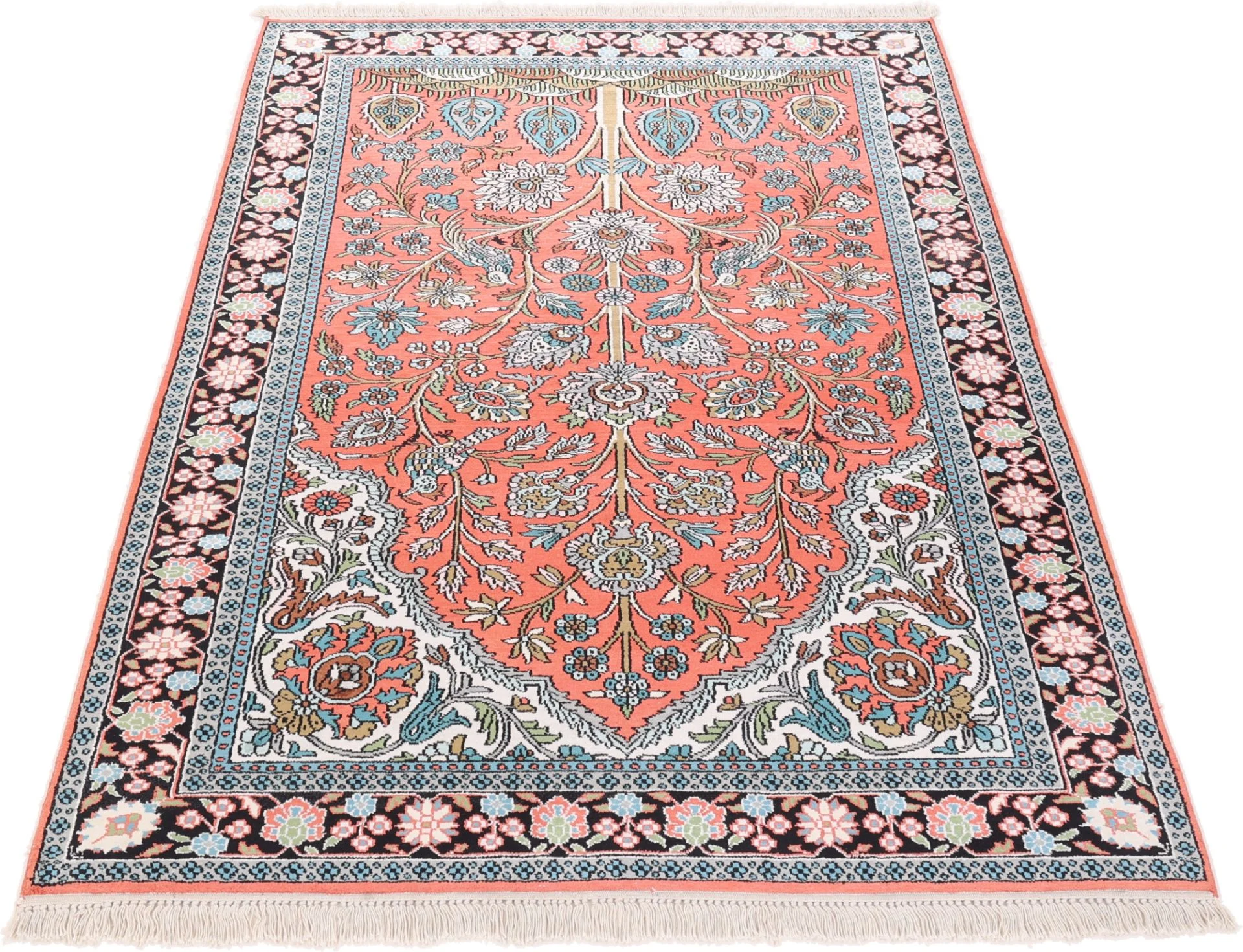 Indian Rug 181 × 124 cm, Wool, hand-knotted