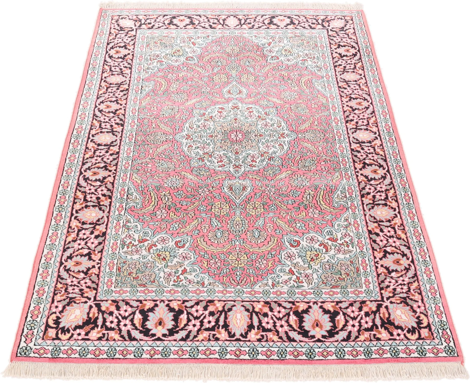 Indian Rug — hand-knotted, 190 × 128 cm, Wool