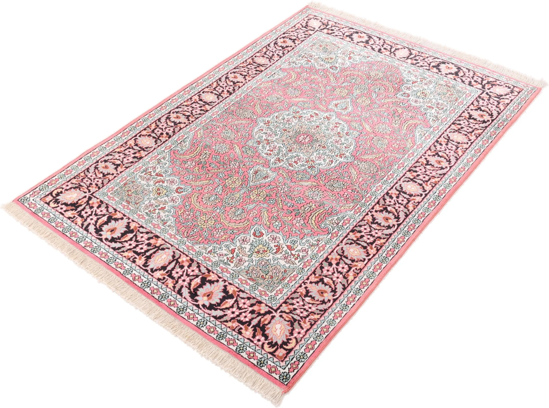Indian Rug — hand-knotted, 190 × 128 cm, Wool
